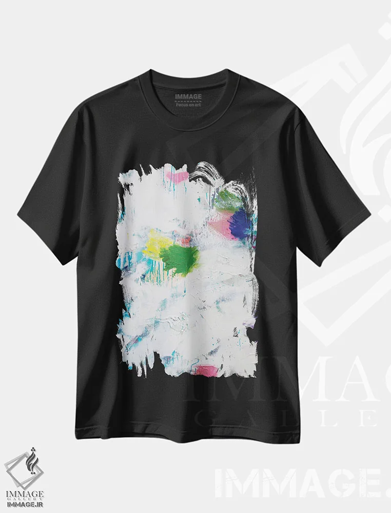 تیشرت مشکی طرح دار تکلیف ۲ اثر کنت یانگستروم | immage.ir