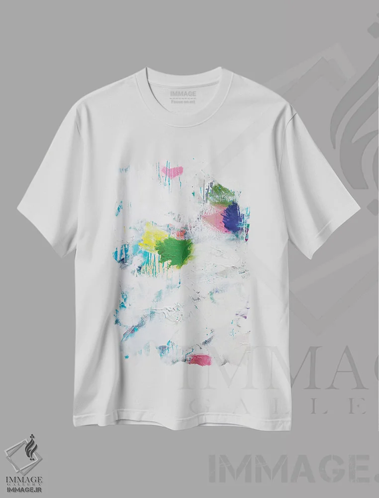 تیشرت سفید طرح دار تکلیف ۲ اثر کنت یانگستروم | فروشگاه ایماژ