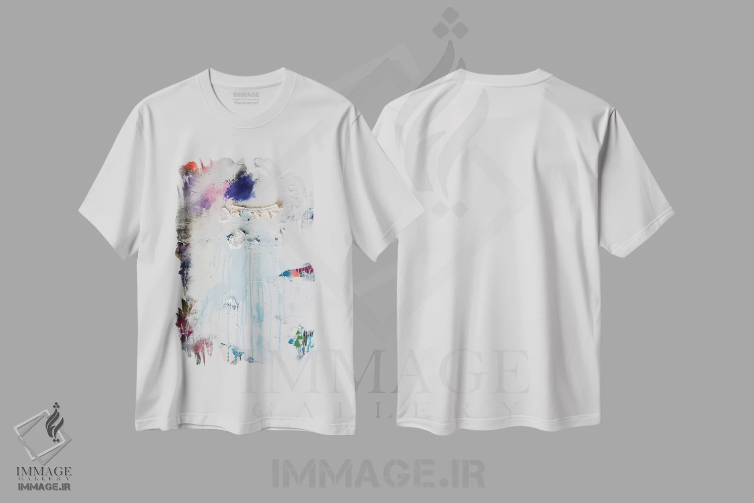 تیشرت سفید طرح دار تکلیف ۳ اثر کنت یانگستروم | immage.ir