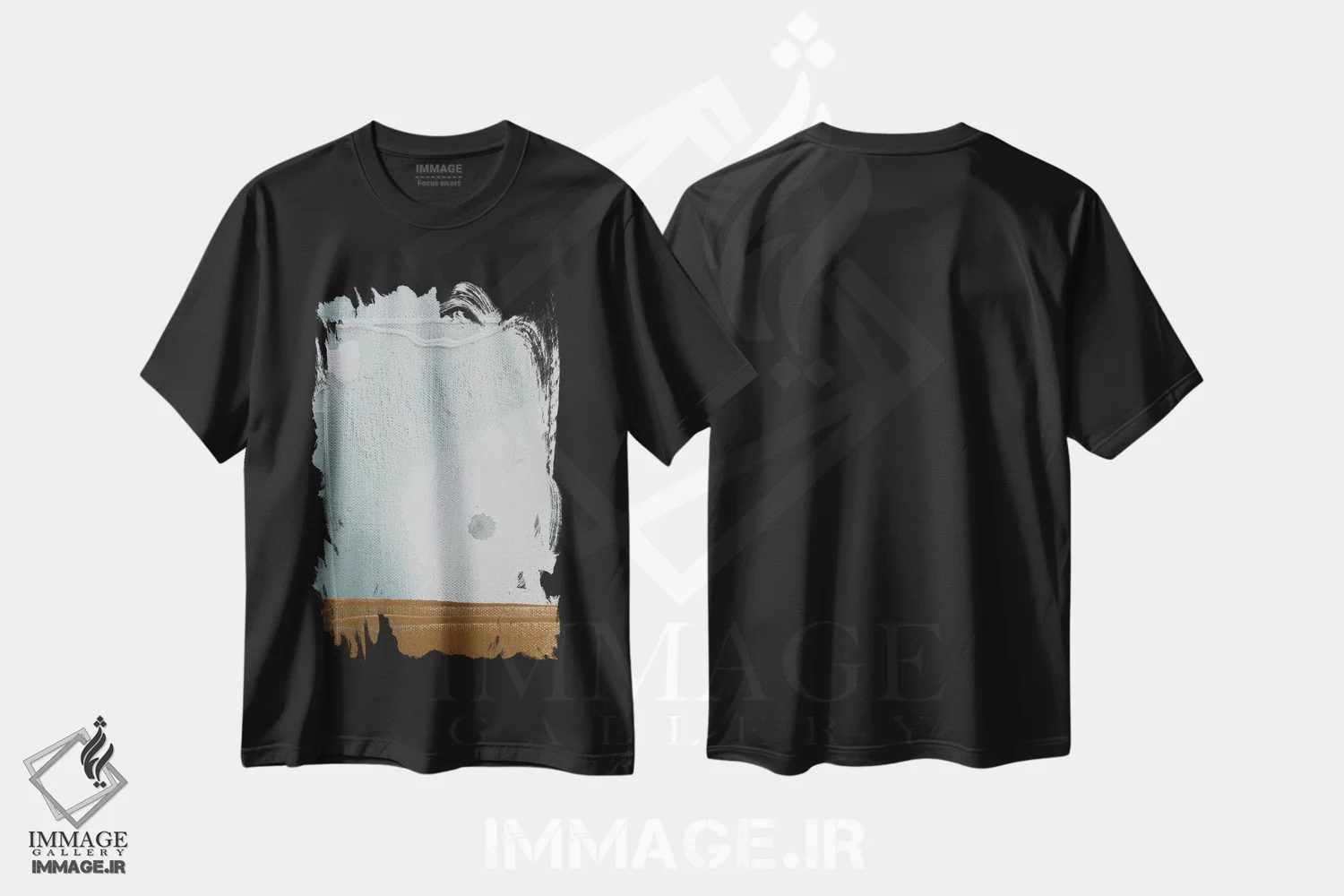 تیشرت مشکی طرح دار نقطه سبز اثر کنت یانگستروم | immage.ir