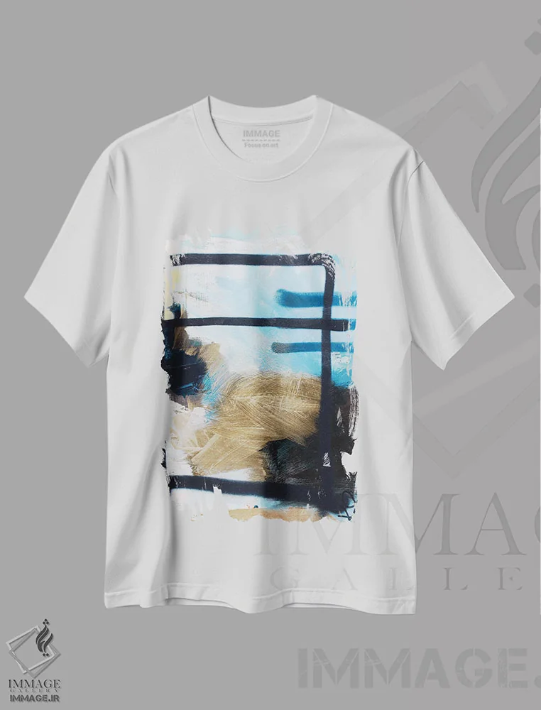 تیشرت سفید طرح دار هیچ جعبه ای وجود ندارد اثر کنت یانگستروم | immage.ir