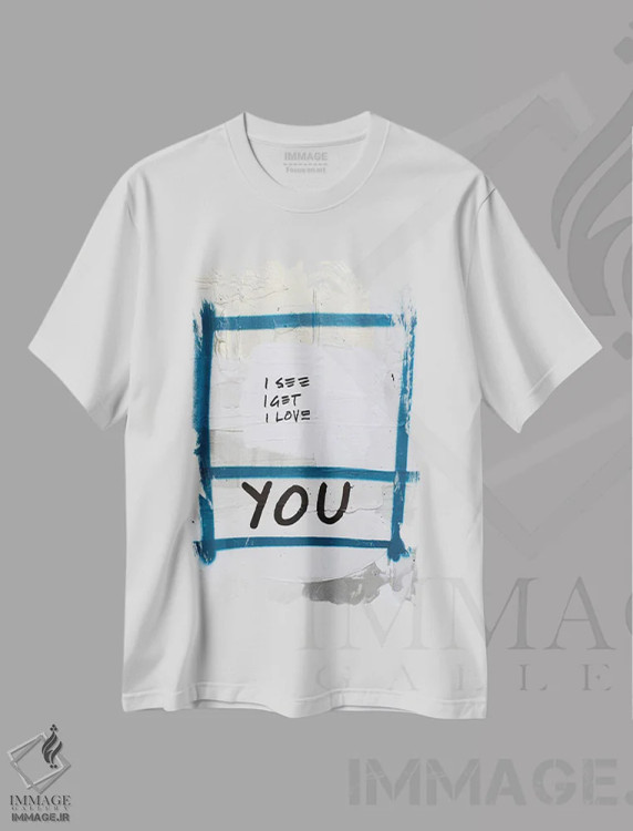 تیشرت سفید طرح دار مجذوب تو، آبستره اثر کنت یانگستروم | immage.ir