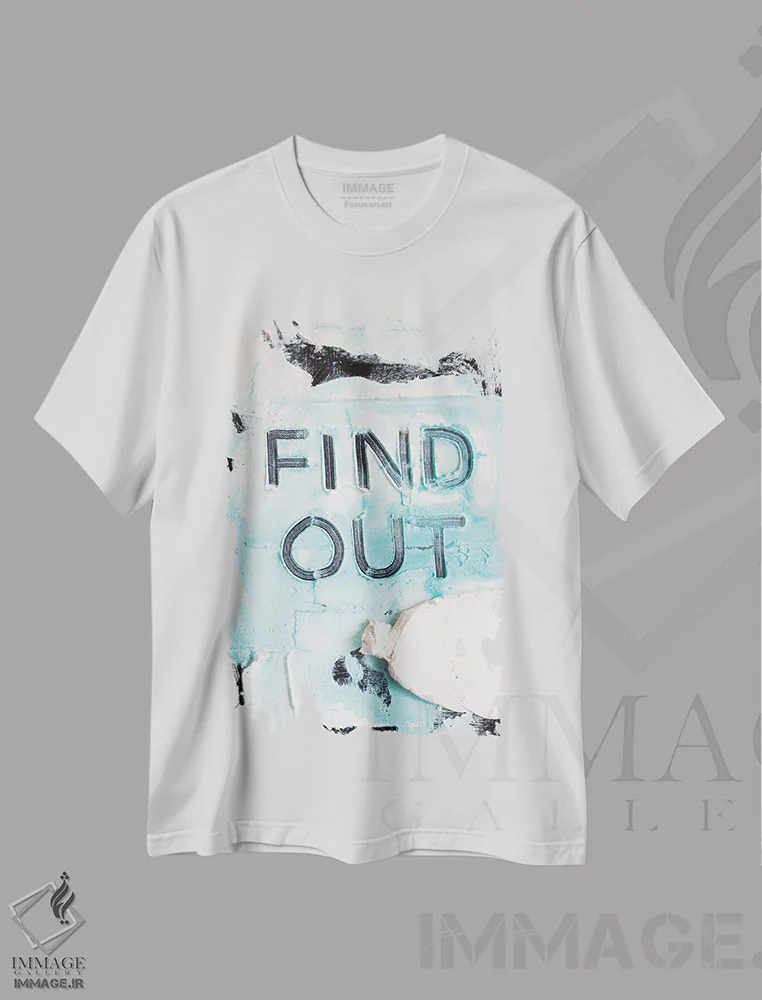 تیشرت سفید طرح دار کشف کن ۱، تزئینی اثر کنت یانگستروم | immage.ir