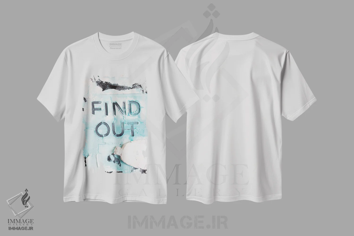 تیشرت سفید طرح دار کشف کن ۱، تزئینی اثر کنت یانگستروم | immage.ir