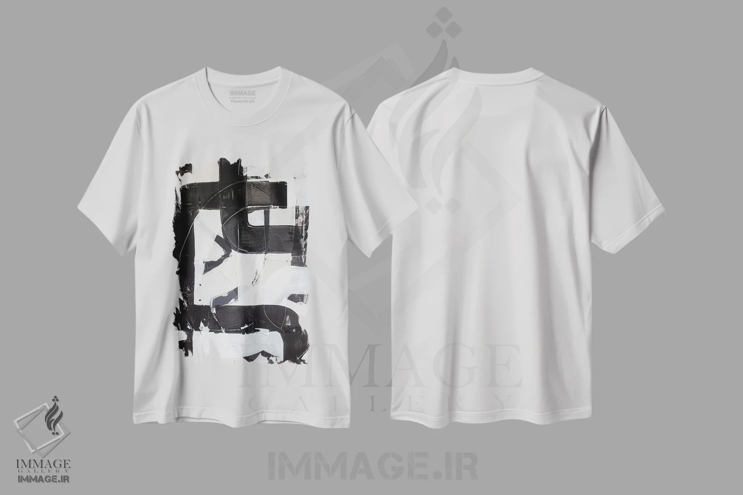 تیشرت سفید طرح دار مسیر مسابقه اثر کنت یانگستروم | فروشگاه ایماژ
