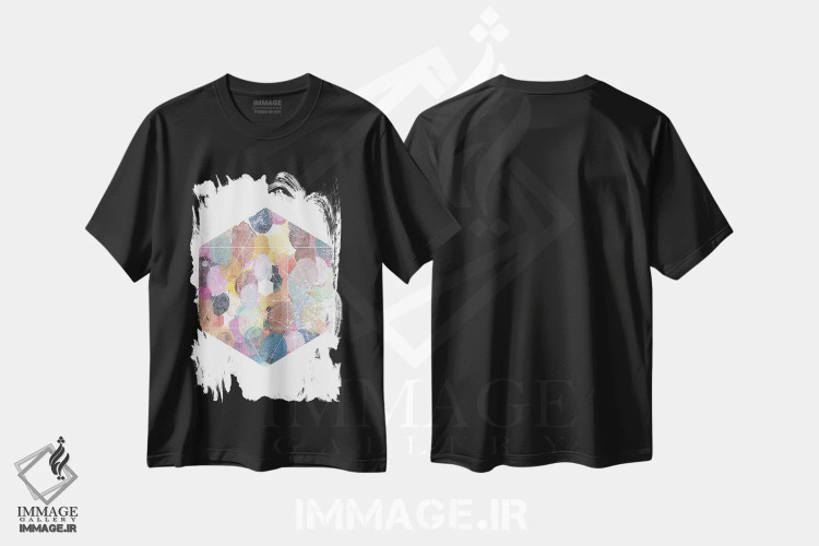تیشرت مشکی طرح دار الماس اثر کنت یانگستروم | immage.ir