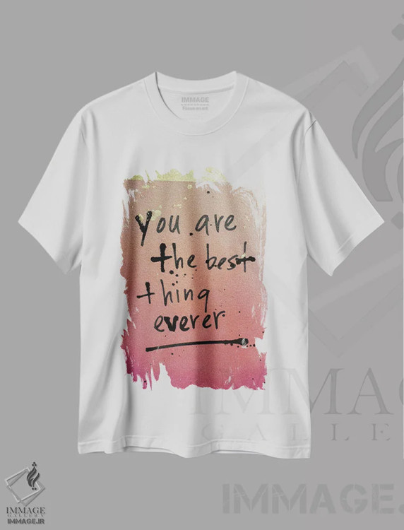 تیشرت سفید طرح دار همیشه تر، هنر فاخر معاصر اثر کنت یانگستروم | immage.ir