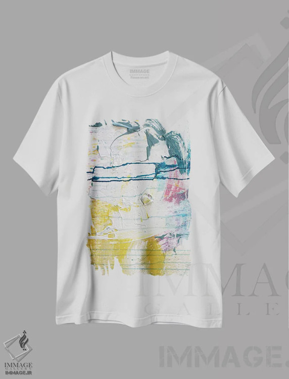 تیشرت سفید طرح دار نزدیک اثر کنت یانگستروم | فروشگاه ایماژ