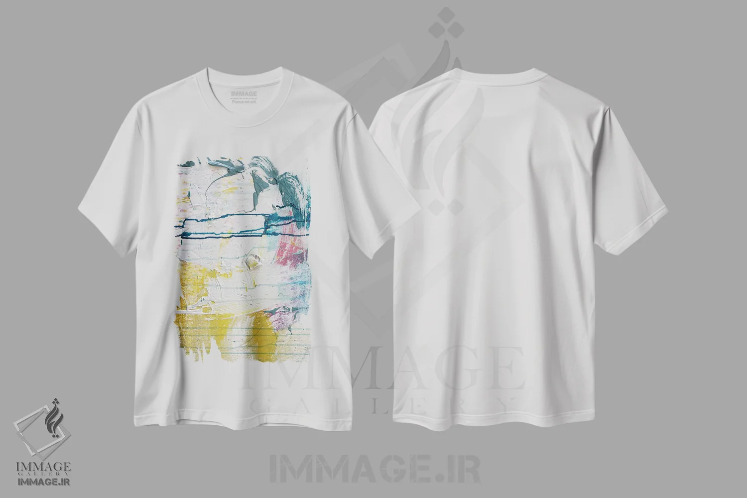 تیشرت سفید طرح دار نزدیک اثر کنت یانگستروم | فروشگاه ایماژ