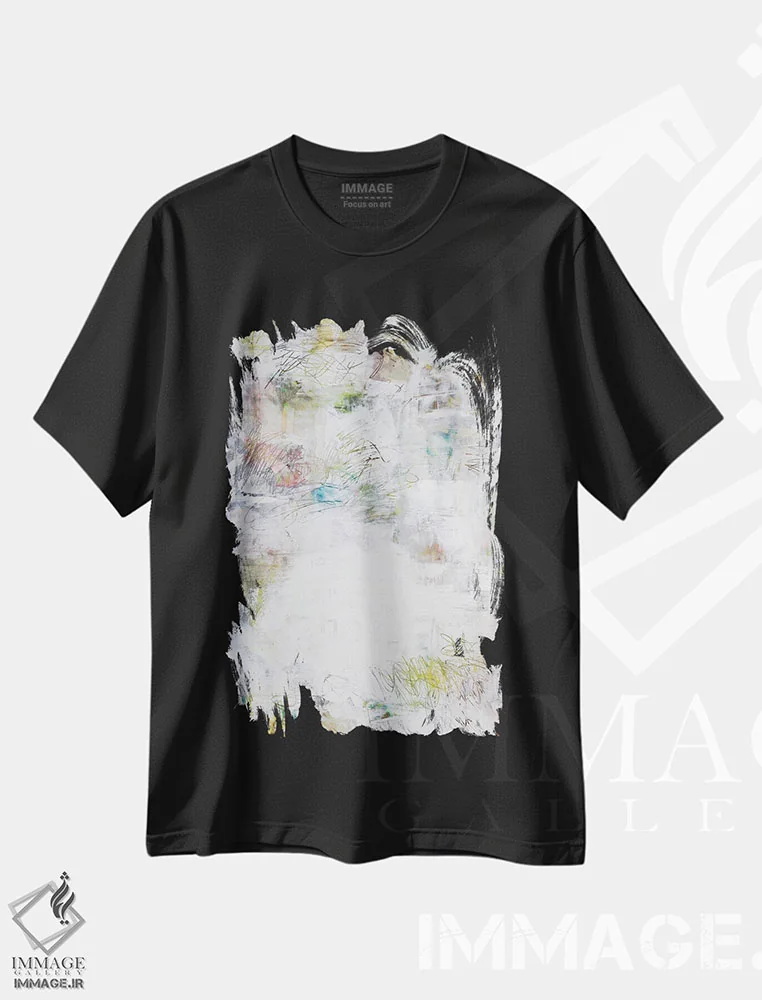 تیشرت مشکی طرح دار لوناس اثر کنت یانگستروم | immage.ir