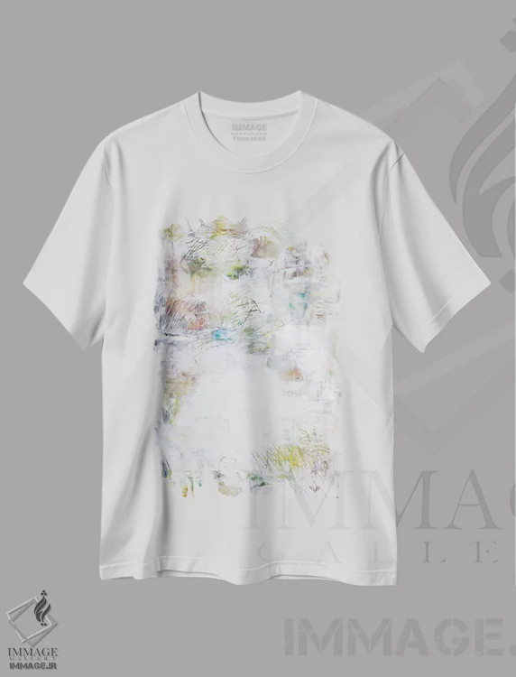 تیشرت سفید طرح دار لوناس اثر کنت یانگستروم | فروشگاه ایماژ