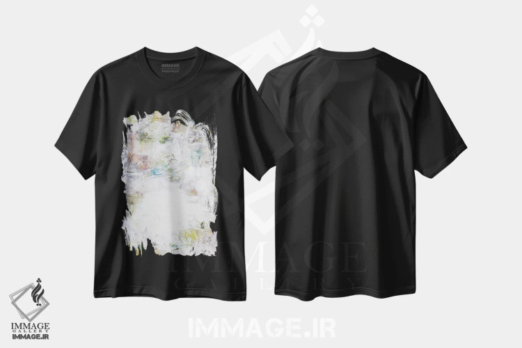 تیشرت مشکی طرح دار لوناس اثر کنت یانگستروم | immage.ir