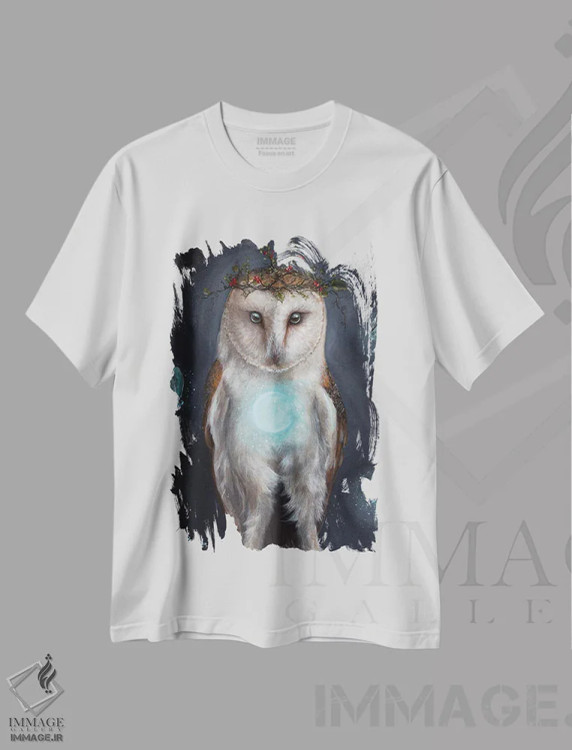 تیشرت سفید طرح دار ری، مدیوم اثر کایرا ویلسون | immage.ir