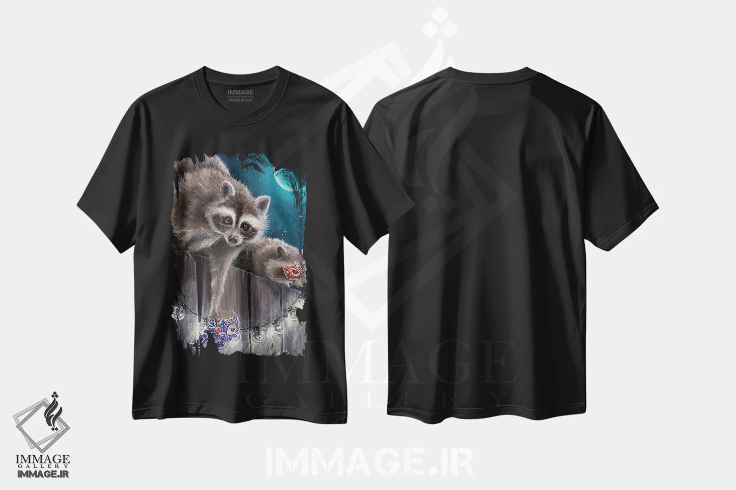 تیشرت مشکی طرح دار بالماسکه، مدیوم اثر کایرا ویلسون | immage.ir
