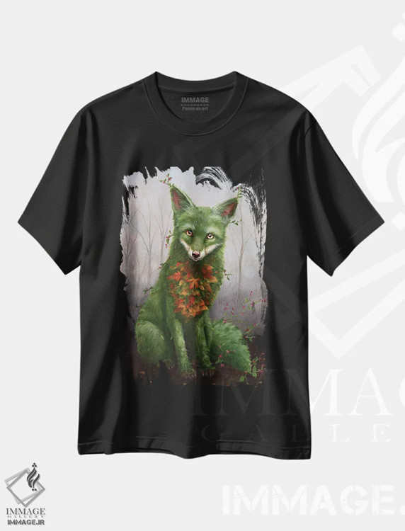 تیشرت مشکی طرح دار روآن، مدیوم اثر کایرا ویلسون | immage.ir