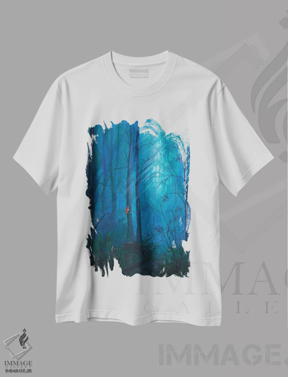 تیشرت سفید طرح دار کاردینال جنگلی، تزئینی اثر کایرا ویلسون | immage.ir