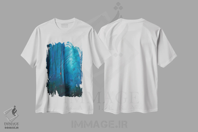 تیشرت سفید طرح دار کاردینال جنگلی، تزئینی اثر کایرا ویلسون | immage.ir