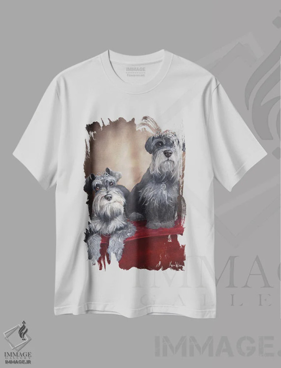 تیشرت سفید طرح دار شاهزاده خانم ها، تزئینی اثر کایرا ویلسون | فروشگاه ایماژ