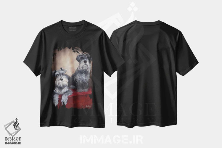 تیشرت مشکی طرح دار شاهزاده خانم ها، تزئینی اثر کایرا ویلسون | immage.ir