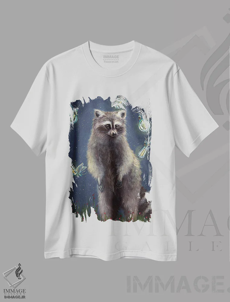 تیشرت سفید طرح دار سوسو زدن، تزئینی اثر کایرا ویلسون | فروشگاه ایماژ