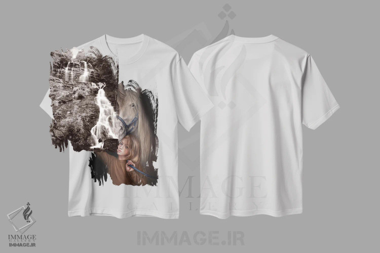 تیشرت سفید طرح دار فِیث، هنر فاخر معاصر اثر کایرا ویلسون | immage.ir