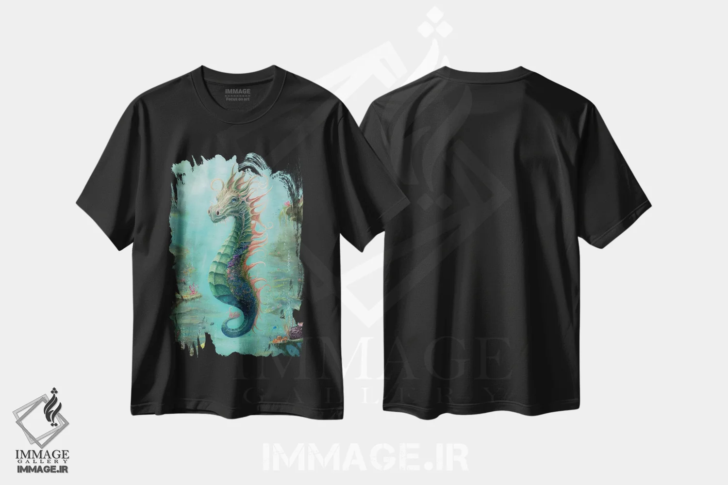 تیشرت مشکی طرح دار توین، دکوراسیون جایگزین اثر کایرا ویلسون | فروشگاه ایماژ