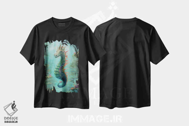 تیشرت مشکی طرح دار توین، دکوراسیون جایگزین اثر کایرا ویلسون | فروشگاه ایماژ