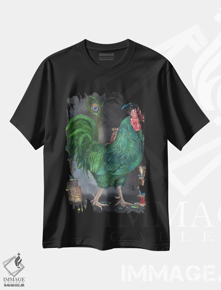 تیشرت مشکی طرح دار امپراتور، دکوراسیون جایگزین اثر کایرا ویلسون | immage.ir