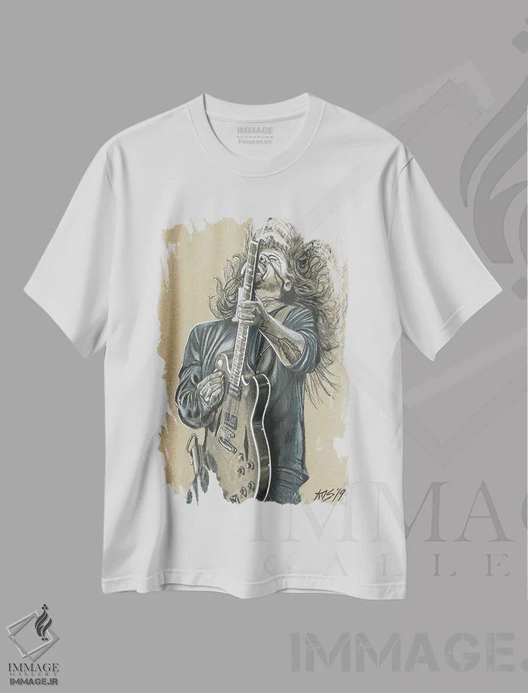 تیشرت سفید طرح دار دیو گرول، هنر دیجیتال اثر کتی سالیوان | immage.ir