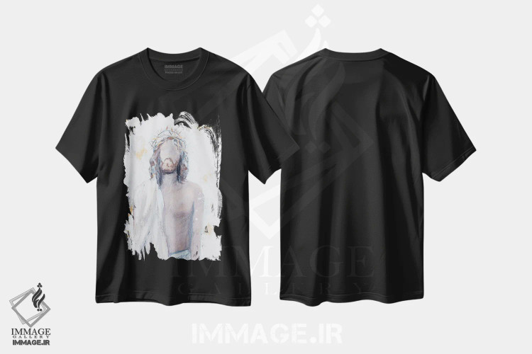 تیشرت مشکی طرح دار تاج خار، دکور روستایی اثر مکنزی کیسل | immage.ir