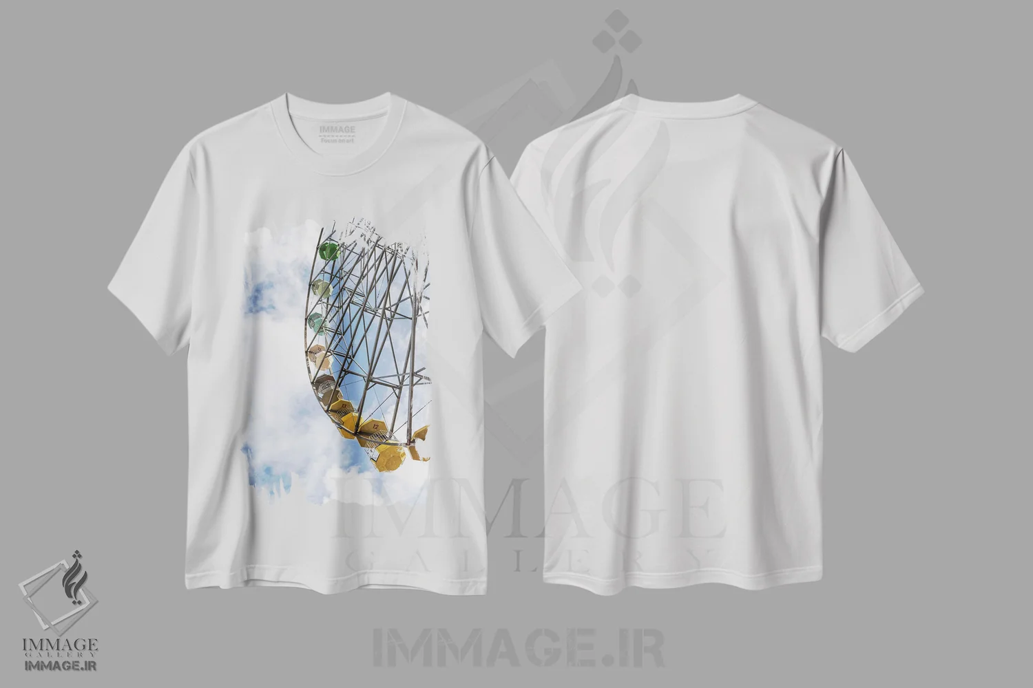 تیشرت سفید طرح دار عبور از سنت، مدیوم اثر کنزو ایجیری | immage.ir