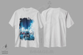 تیشرت سفید طرح دار چراغ های تاکسی آبی، مدیوم اثر کنزو ایجیری | immage.ir