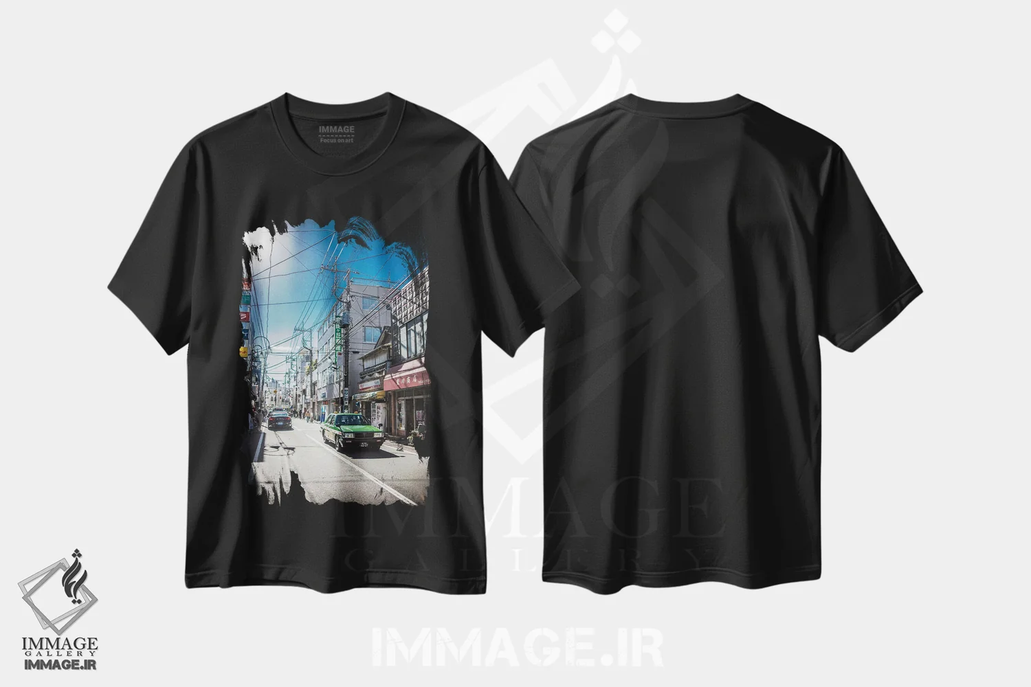 تیشرت مشکی طرح دار جییوگااوکا، مدیوم اثر کنزو ایجیری | immage.ir
