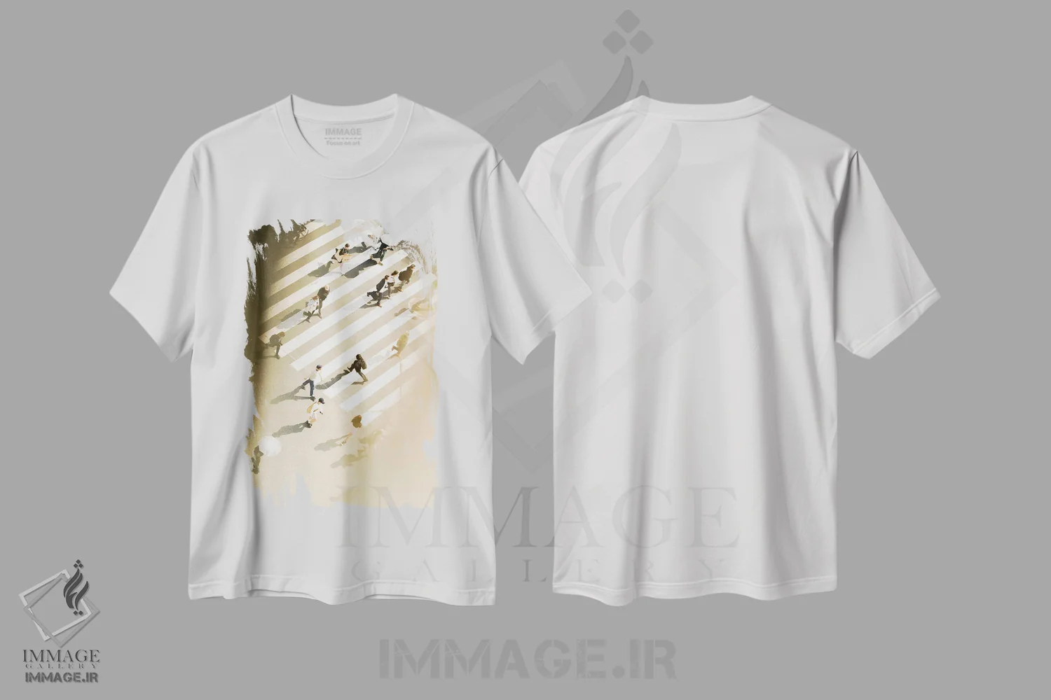 تیشرت سفید طرح دار تقاطع شیبویا ۱، مدیوم اثر کنزو ایجیری | فروشگاه ایماژ