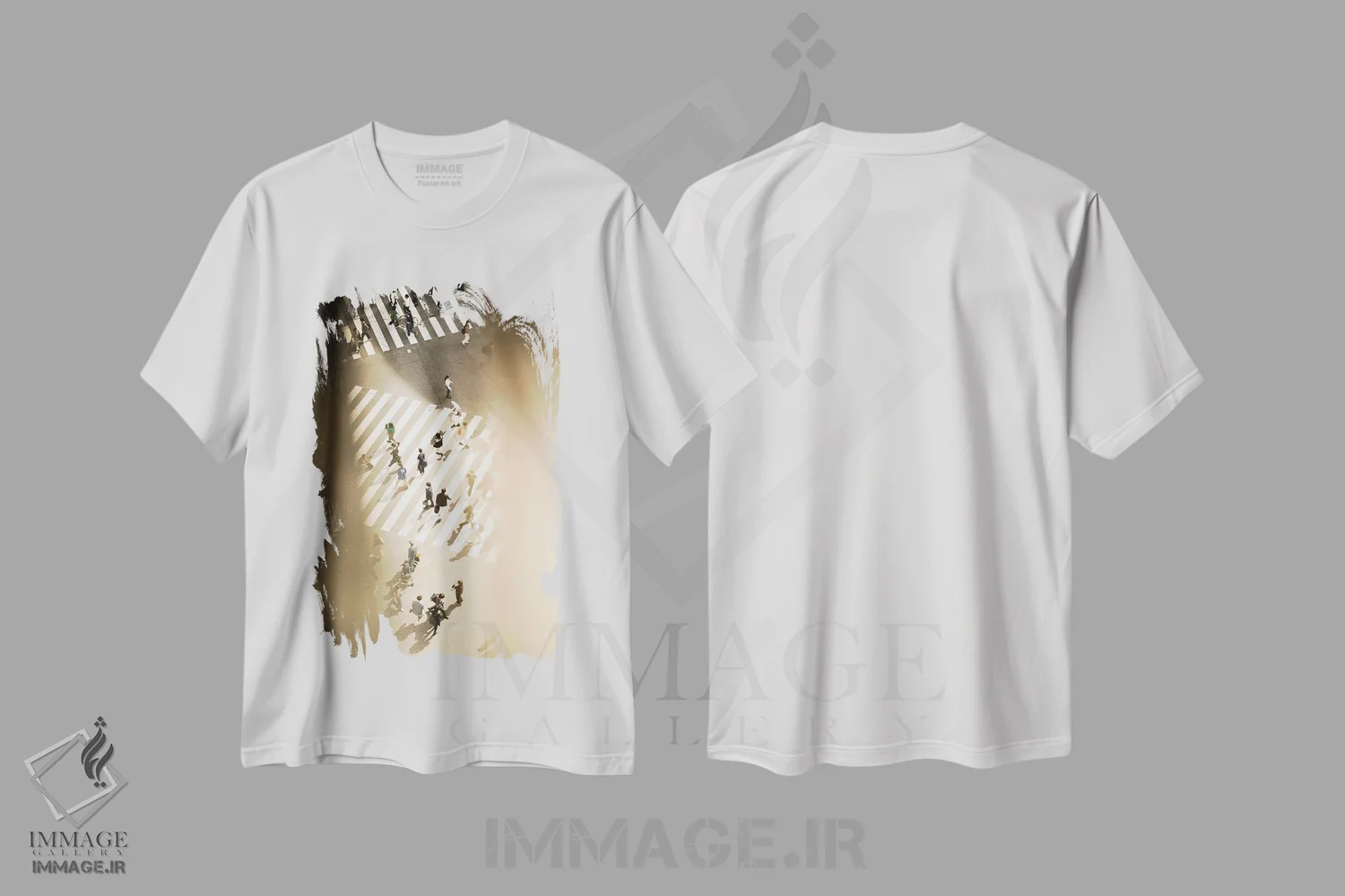 تیشرت سفید طرح دار تقاطع شیبویا ۲، مدیوم اثر کنزو ایجیری | فروشگاه ایماژ