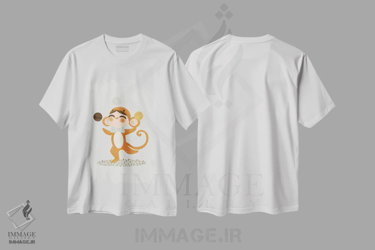 تیشرت سفید طرح دار شیرین ها، تزئینی اثر کانزیلو | immage.ir