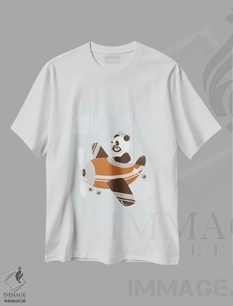 تیشرت سفید طرح دار شیرین ها، تزئینی اثر کانزیلو | immage.ir