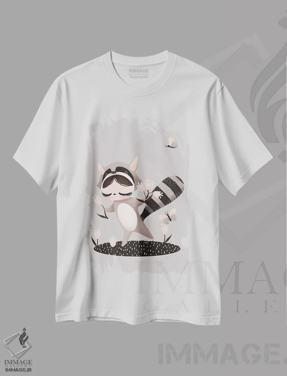 تیشرت سفید طرح دار شیرین ها، تزئینی اثر کانزیلو | فروشگاه ایماژ