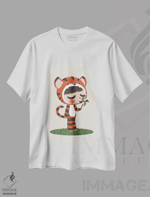 تیشرت سفید طرح دار شیرین ها، تزئینی اثر کانزیلو | فروشگاه ایماژ