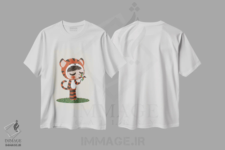 تیشرت سفید طرح دار شیرین ها، تزئینی اثر کانزیلو | فروشگاه ایماژ