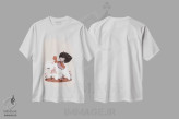تیشرت سفید طرح دار خرس و پرنسس، تزئینی اثر کانزیلو | فروشگاه ایماژ