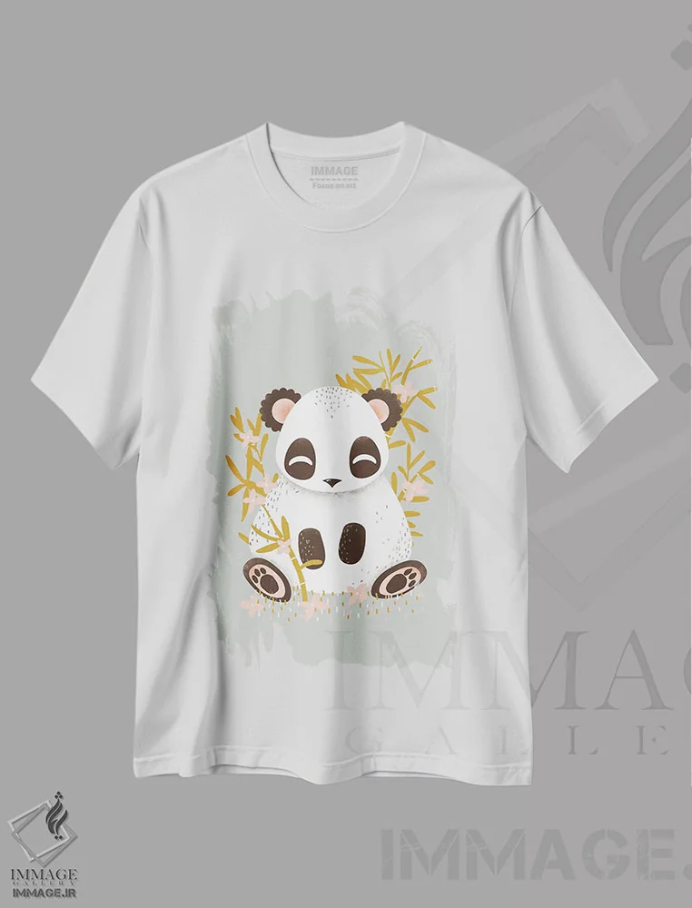 تیشرت سفید طرح دار حیوانات بامزه، تزئینی اثر کانزیلو | immage.ir