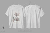 تیشرت سفید طرح دار حیوانات بامزه، تزئینی اثر کانزیلو | immage.ir
