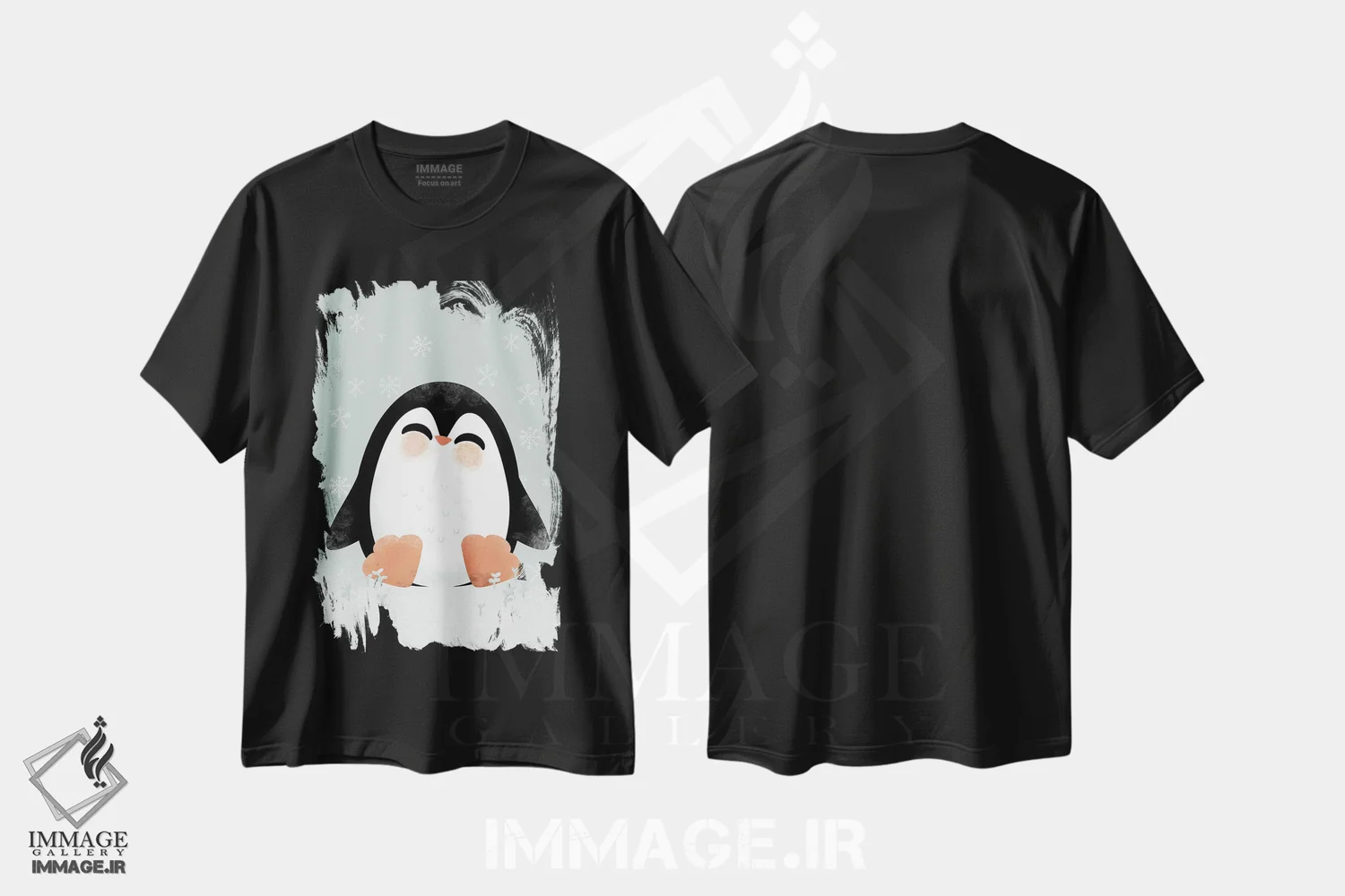 تیشرت مشکی طرح دار حیوانات بامزه، تزئینی اثر کانزیلو | immage.ir