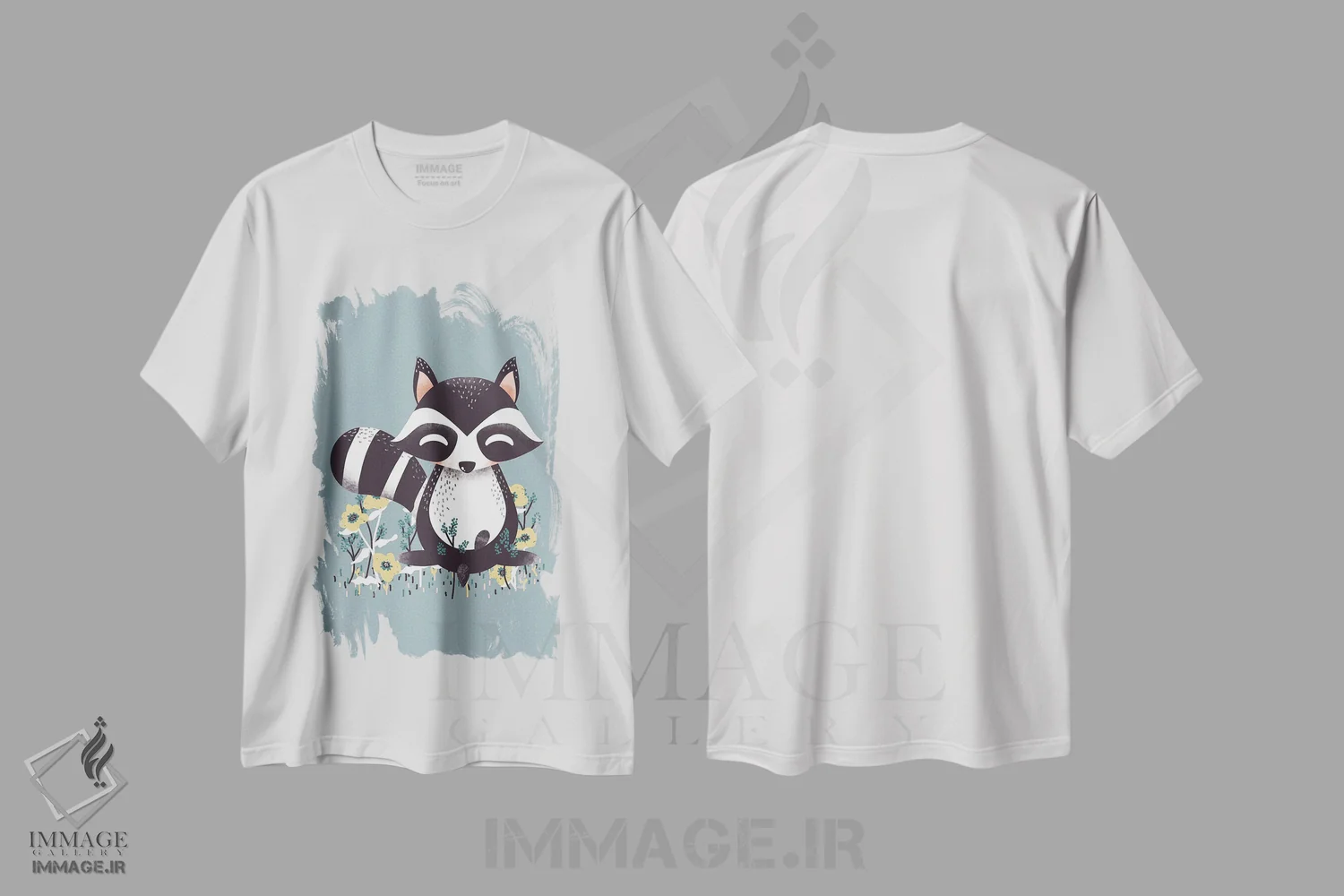 تیشرت سفید طرح دار حیوانات بامزه، تزئینی اثر کانزیلو | immage.ir