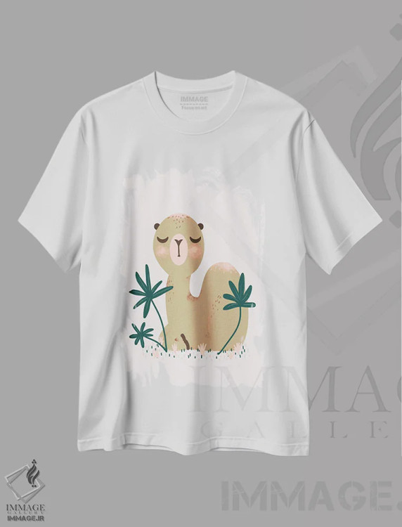 تیشرت سفید طرح دار حیوانات بامزه، تزئینی اثر کانزیلو | immage.ir