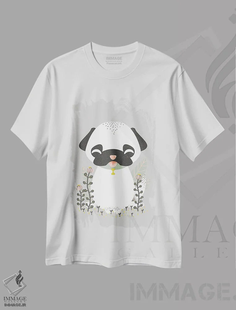 تیشرت سفید طرح دار حیوانات بامزه، تزئینی اثر کانزیلو | immage.ir