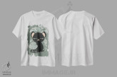 تیشرت سفید طرح دار حیوانات بامزه، تزئینی اثر کانزیلو | فروشگاه ایماژ