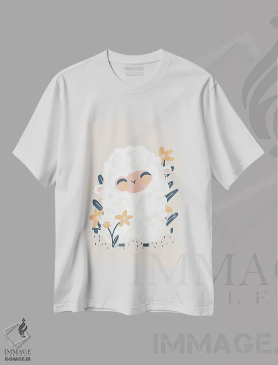 تیشرت سفید طرح دار حیوانات بامزه، تزئینی اثر کانزیلو | immage.ir