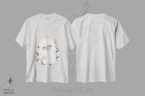 تیشرت سفید طرح دار حیوانات بامزه، تزئینی اثر کانزیلو | immage.ir